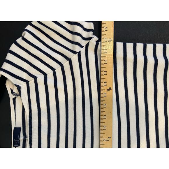 GAP Black and White Striped Midi Dress - Picture 6 of 7